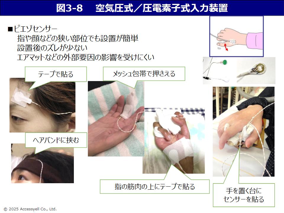 空気圧式／圧電素子式入力装置